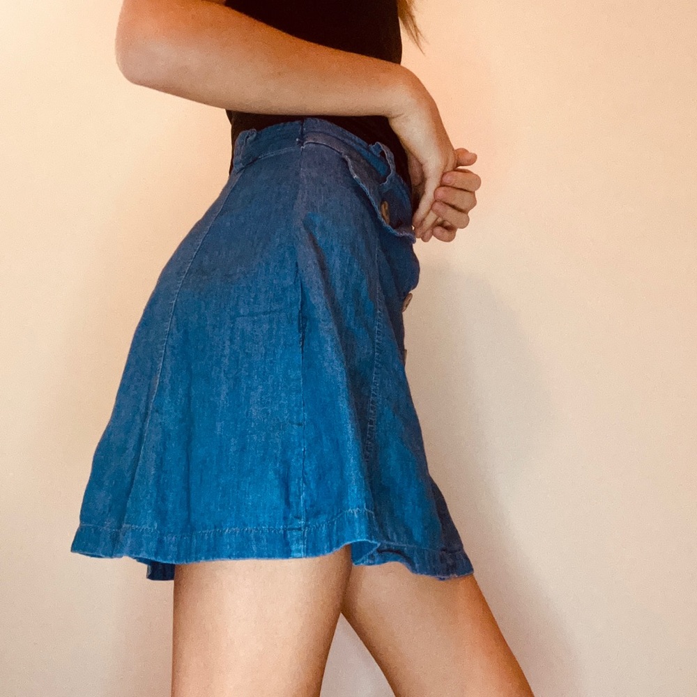 Denim girls skirt